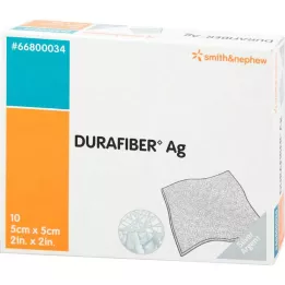 DURAFIBER Ag 5x5 cm tvarstis, 10 vnt