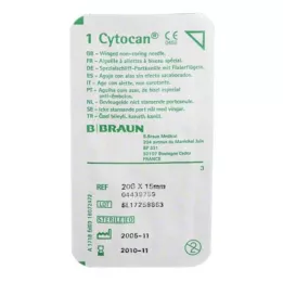 CYTOCAN Uosto kaniulė 20 G 15 mm, 1 vnt