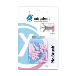 MIRADENT Interd.Pic-Brush pakaitinis šepetėlis xx-fine pink, 12 vnt