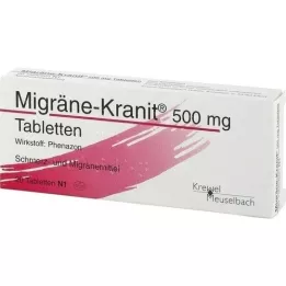 MIGRÄNE KRANIT 500 mg tabletės, 20 vnt