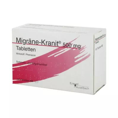 Migrena Kranit 500 mg tabletės, 100 vnt