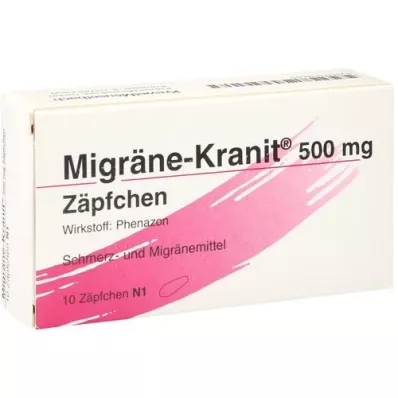 MIGRÄNE KRANIT 500 mg žvakutės, 10 vnt