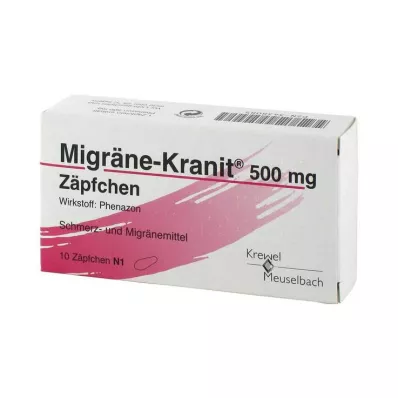 MIGRÄNE KRANIT 500 mg žvakutės, 10 vnt