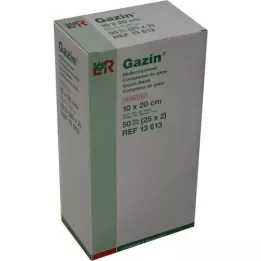 GAZIN Kompaktinė marlė 10x20 cm sterili 8 kartus, 25X2 vnt