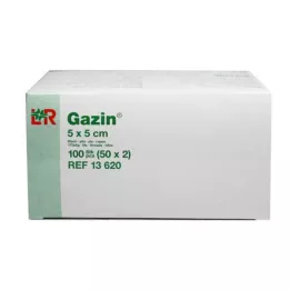 GAZIN Kompaktinė marlė 5x5 cm sterili 8 kartus, 50X2 vnt