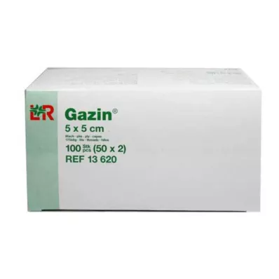 GAZIN Kompaktinė marlė 5x5 cm sterili 8 kartus, 50X2 vnt