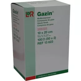 GAZIN Kompaktinė marlė 10x20 cm sterili 8 kartus, 50X2 vnt