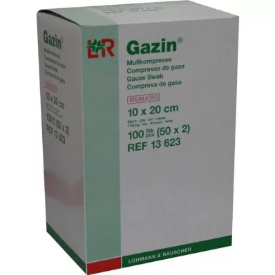 GAZIN Kompaktinė marlė 10x20 cm sterili 8 kartus, 50X2 vnt