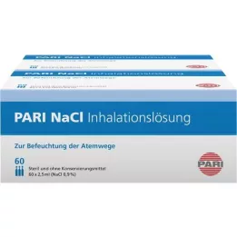 PARI NaCl inhaliacinio tirpalo ampulės, 120X2,5 ml