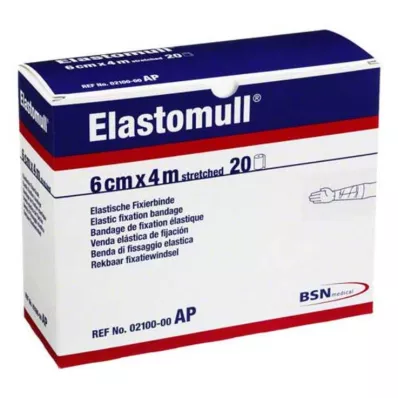 ELASTOMULL 6 cmx4 m elastinė fiksavimo juosta 2100, 20 vnt