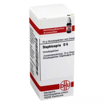 STAPHISAGRIA D 6 rutuliukai, 10 g