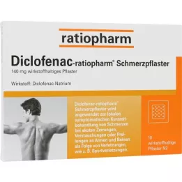 DICLOFENAC-ratiopharm skausmo pleistrai, 10 vnt