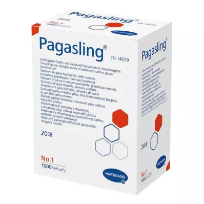 PAGASLING Gazos tamponas nesterilus, 1 dydžio, lazdyno riešuto dydžio, 1000 vnt