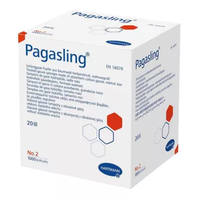 PAGASLING Gazos tamponai nesterilūs, 2 dydžio, graikinis riešutas, 1000 vnt