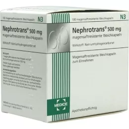 NEPHROTRANS kapsulės su enteriniu apvalkalu, 100 vnt