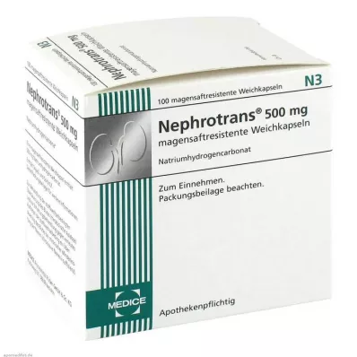 NEPHROTRANS kapsulės su enteriniu apvalkalu, 100 vnt NEPHROTRANS kapsulės su enteriniu apvalkalu, 100 vnt