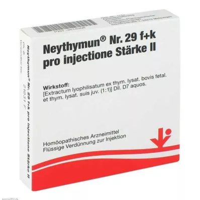 Neythymun Nr.29 f + k per injekciją.Šv. II Ampulės, 5X2 ml Neythymun Nr.29 f + k per injekciją.Šv. II Ampulės, 5X2 ml