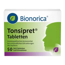 TONSIPRET Tabletės, 50 vnt