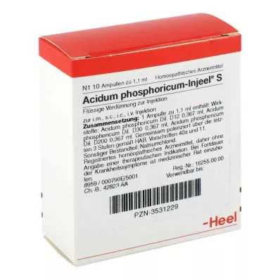 ACIDUM PHOSPHORICUM INJEEL S Ampulės, 10 vnt