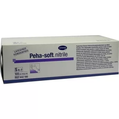 PEHA-SOFT nitrilas Unt.Handsch.unste.puderfrei S, 100 vnt