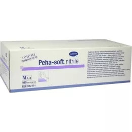 PEHA-SOFT nitrilinės pirštinės be miltelių M, 100 vnt
