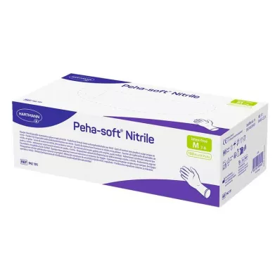 PEHA-SOFT nitrilinės pirštinės be miltelių M, 100 vnt
