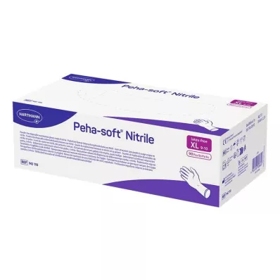 PEHA-SOFT nitrilas Unt.Handsch.unste.puderfrei XL, 90 vnt