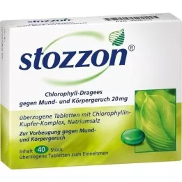 STOZZON Chlorofilo dengtos tabletės, 40 vnt