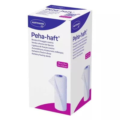 PEHA-HAFT Fiksacinis tvarstis be latekso 10 cmx4 m, 1 vnt