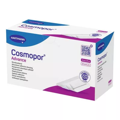 COSMOPOR Išankstinis žaizdų tvarstis 8x15 cm, 25 vnt