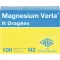 MAGNESIUM VERLA N Dengtos tabletės, 100 vnt