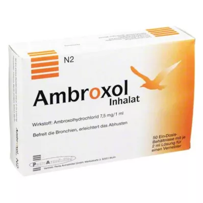 AMBROXOL Inhaliacinis tirpalas inhaliatoriui, 50X2 ml