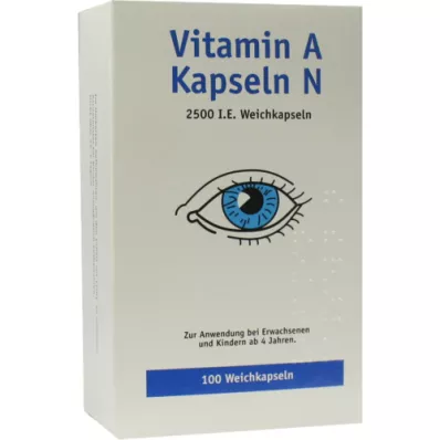 VITAMIN A KAPSULĖS, 100 vnt