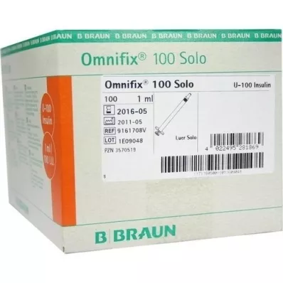 OMNIFIX Insulinspr.1 ml f.U100, 100 vnt