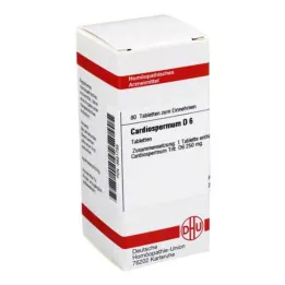 CARDIOSPERMUM D 6 tabletės, 80 kapsulių
