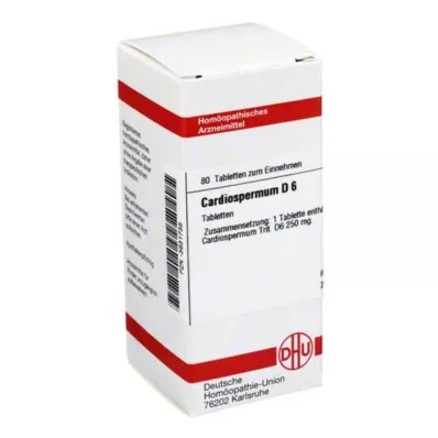 DHU Cardiospermum D 6 tabletės, 80 vnt