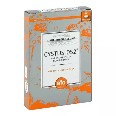 CYSTUS 052 Ekologiškos gerklės pastilės su medumi ir apelsinais, 66 vnt CYSTUS 052 Ekologiškos gerklės pastilės su medumi ir apelsinais, 66 vnt
