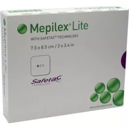 MEPILEX Lite putų tvarstis 7,5x8,5 cm sterilus, 5 vnt