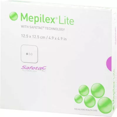 MEPILEX Lite putų tvarstis 12,5x12,5 cm sterilus, 5 vnt MEPILEX Lite putų tvarstis 12,5x12,5 cm sterilus, 5 vnt