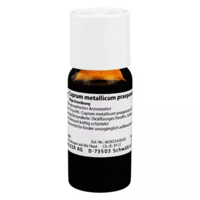 CUPRUM METALLICUM praep.0,4 % aliejinis linimentas, 40 g