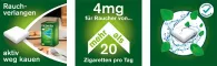 Instructions for use for nicorette® kramtomoji guma freshmint, 4 mg nikotino, 30 vnt - 2