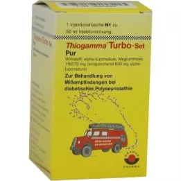 THIOGAMMA Turbo rinkinys Pure įpurškimo buteliukai, 50 ml