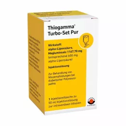 THIOGAMMA Turbo rinkinys Pure įpurškimo buteliukai, 50 ml