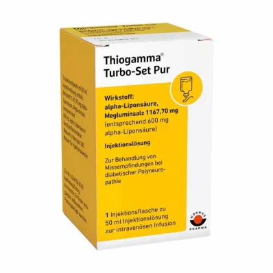 THIOGAMMA Turbo rinkinys Pure įpurškimo buteliukai, 50 ml