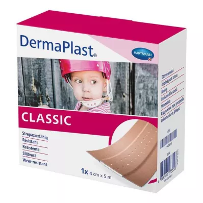 DERMAPLAST CLASSIC Žaizdų gipsas 4 cmx5 m, 1 vnt