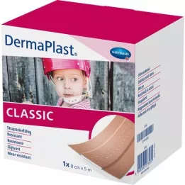 DERMAPLAST CLASSIC Žaizdų gipsas 8 cmx5 m, 1 vnt