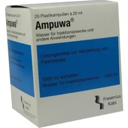 AMPUWA Plastikinės ampulės injekcijoms ir (arba) infuzijoms, 20X20 ml