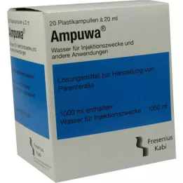 AMPUWA Plastikinės ampulės injekcijoms ir (arba) infuzijoms, 20X20 ml