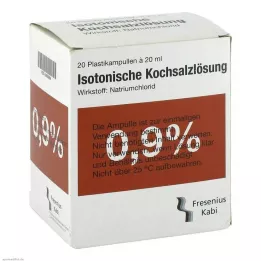 KOCHSALZLÖSUNG 0,9% plastiko amp.Fresenius, 20X20 ml