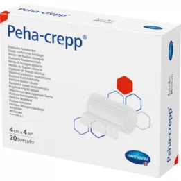 PEHA CREPP Fiksacinis tvarstis 4 cmx4 m, 20 vnt